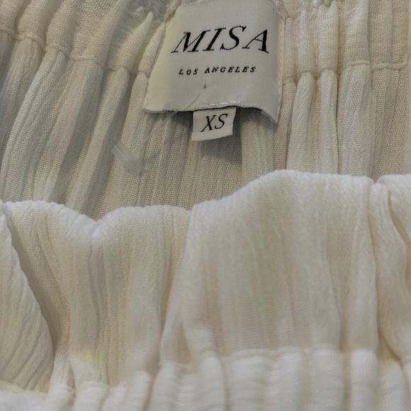 Misa Los Angeles Short White Coverup with Colored Tassels Size XS Vacation! - Picture 7 of 7